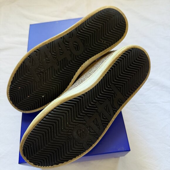 P448 John glitter sneaker, fur heel, size 38, good condition, Italian made - Picture 5 of 7